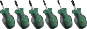 Викрутки Bosch набір 6шт, PH, PZ, TX, SL, сталь CrV