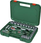 Набор торцевых головок Bosch, 1/2", 25 предметов, с трещоткой