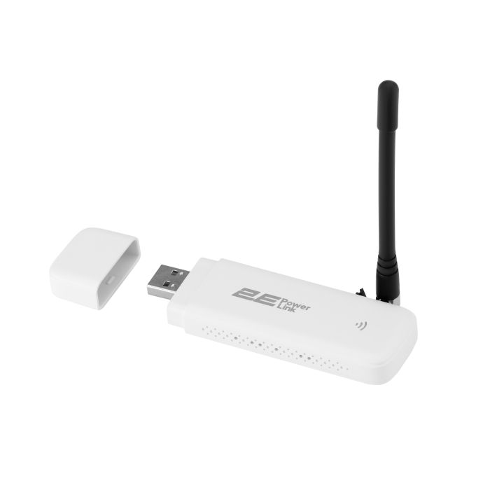 Мобильный маршрутизатор 2E PowerLink (MiFi-1 2024) LTE, Wi-Fi4, 1xUSB, 1xCRC9 белый