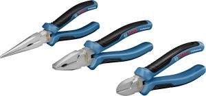 Плоскогубці Bosch Professional набір 3шт, комбіновані, подовжені, бокорізи