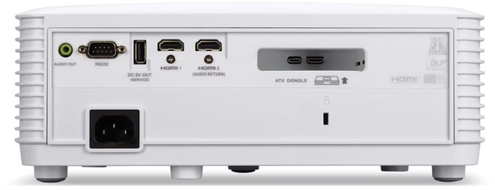 Проєктор домашнього кінотеатру Acer Vero HL6810ATV UHD, 4000 lm, LASER, 1.15-1.5, Android TV