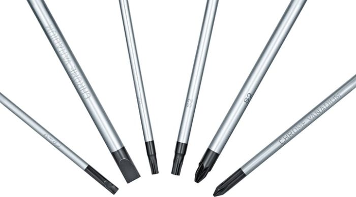 Отвертка Bosch набор 6шт, SL 3.5, 6.5 мм, Т15х75мм, Т20х100мм, PH1x100мм, PZ2x125 мм