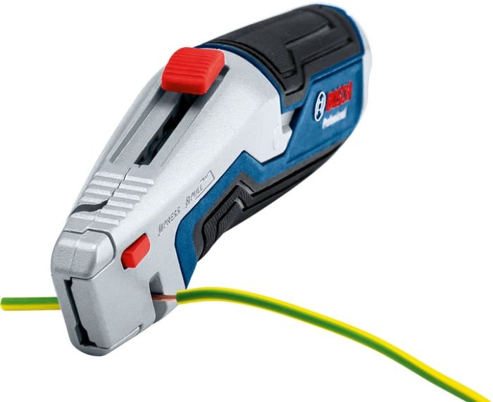 Нож складной Bosch, трапециевидное лезвие, корпус пластик, 253мм