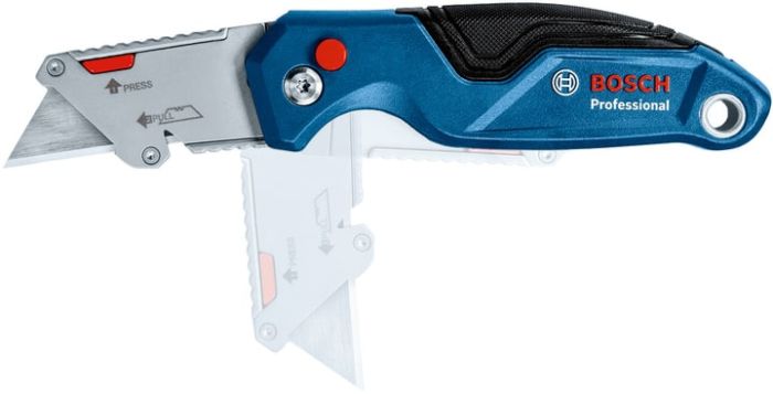 Ніж будівельний Bosch Professional складний трапецієподібний корпус пластик, сегментований корпус пластик, набір 2шт