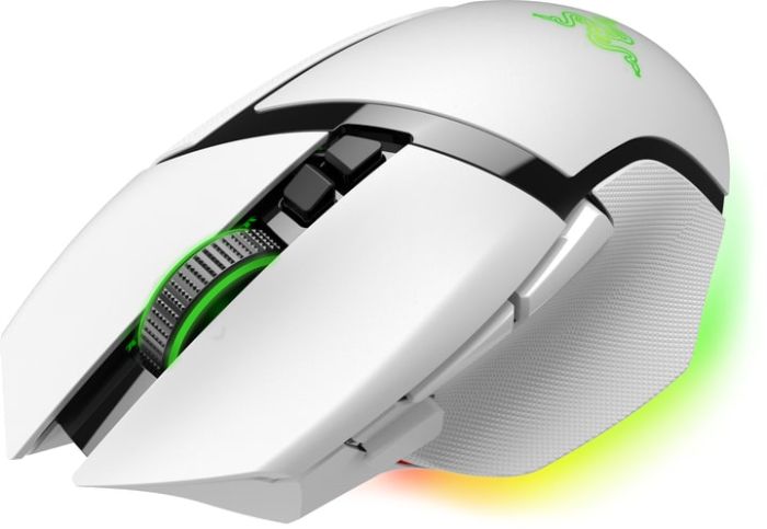 Миша Razer Basilisk V3 Pro 35K, RGB, USB-A/WL/BT, білий