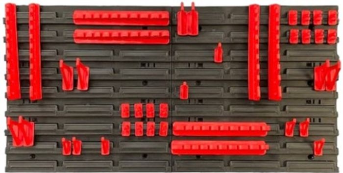 Панель подвесная с набором крючков Kistenberg KS_kit5, 2 панели 38.6*1.8*39см, 20 крючков, пластик