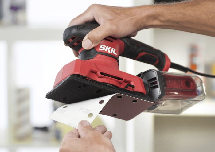 Шлифмашина вибрационная сетевая SKIL 7362 AA 280Вт платформа 92х185 14000-26000кол·мин 1.6кг