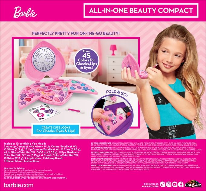 Набор детской косметики Cra-Z-Art Barbie All in One Beauty Compact