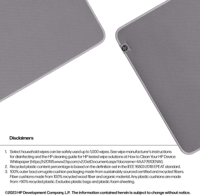 Игровая поверхность HP 205 Sanitizable, XL, (700х300х2мм), серый