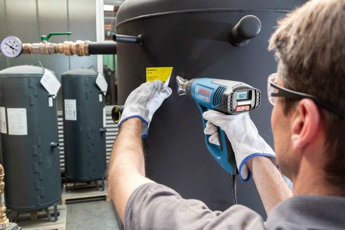 Фен строительный Bosch Professional GHG 23-66 2300Вт 650°C 150-500л·мин 0.66кг