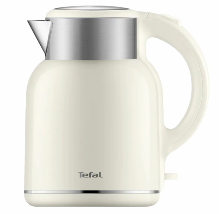 Электрочайник Tefal Thermo Protect XL, 1.9л, пластик, нерж. сталь, бежевый