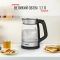 Электрочайник Tefal Glass Kettle 1.7л, стекло, с подсветкой, серебристо-черный