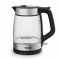 Электрочайник Tefal Glass Kettle 1.7л, стекло, с подсветкой, серебристо-черный