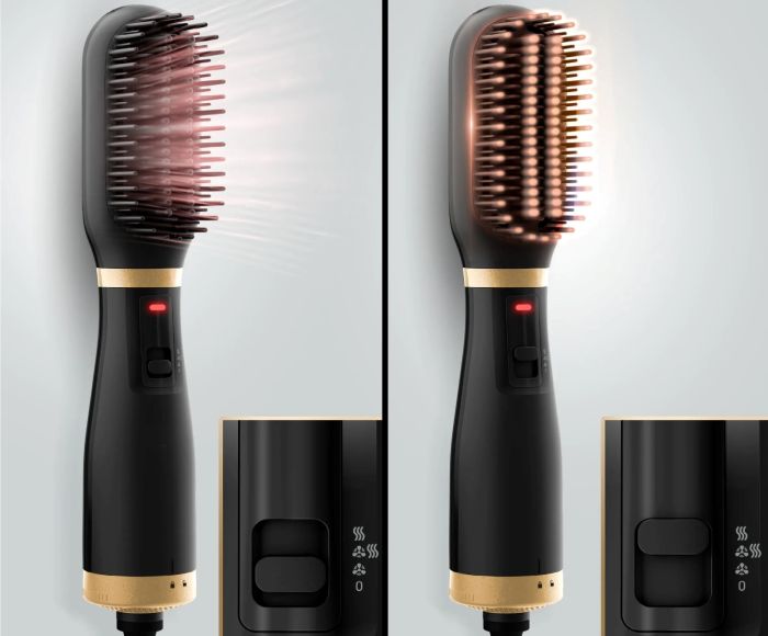 Щетка-выпрямитель  Rowenta Powerstraight , темп.режимов-2, 160-200С, ионизация, керамика, черный