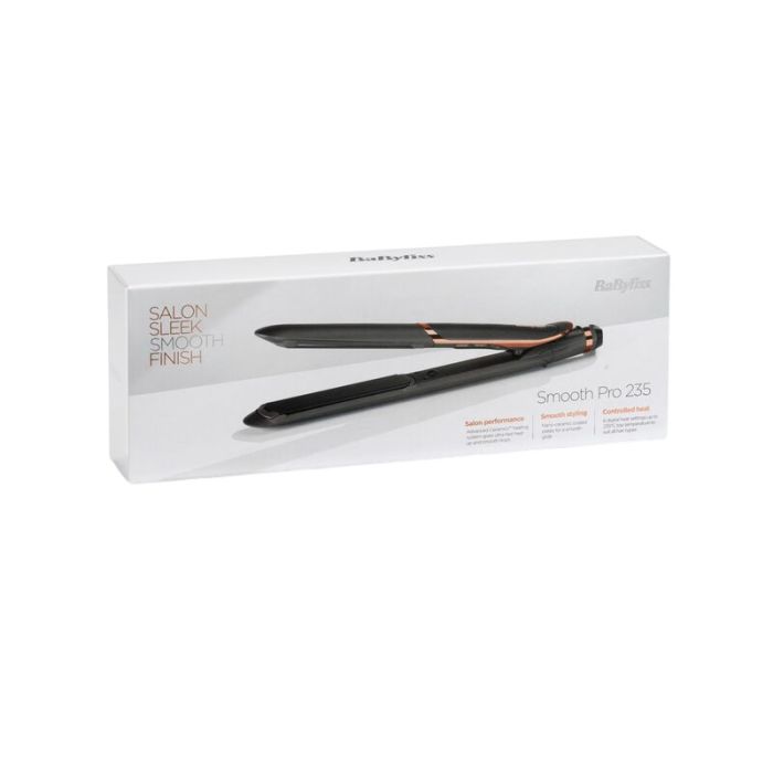 Випрямляч Babyliss Smoth Pro, темп.режимів-6, 140-235°C, термо килимок, іонізація, кераміка, чорний