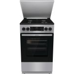 Плита Gorenje комбінована, 70л, 50x60см, дисплей, IconLed, емальовані, нерж