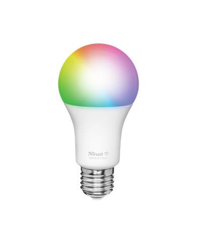 Лампа розумна Trust E27 806 Lumen, 1800-6500k, RGBCW, білий
