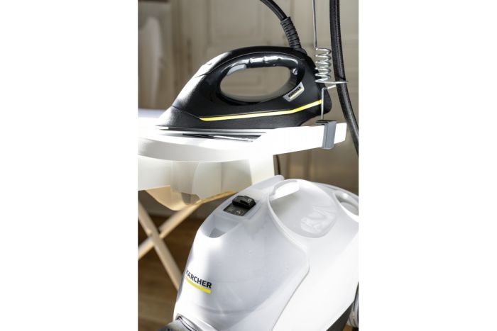 Пароочиститель Karcher SI 4 EasyFix Iron, 2000Вт, 800мл, 3.5Бар, глад.доска, утюг, швабра, белый