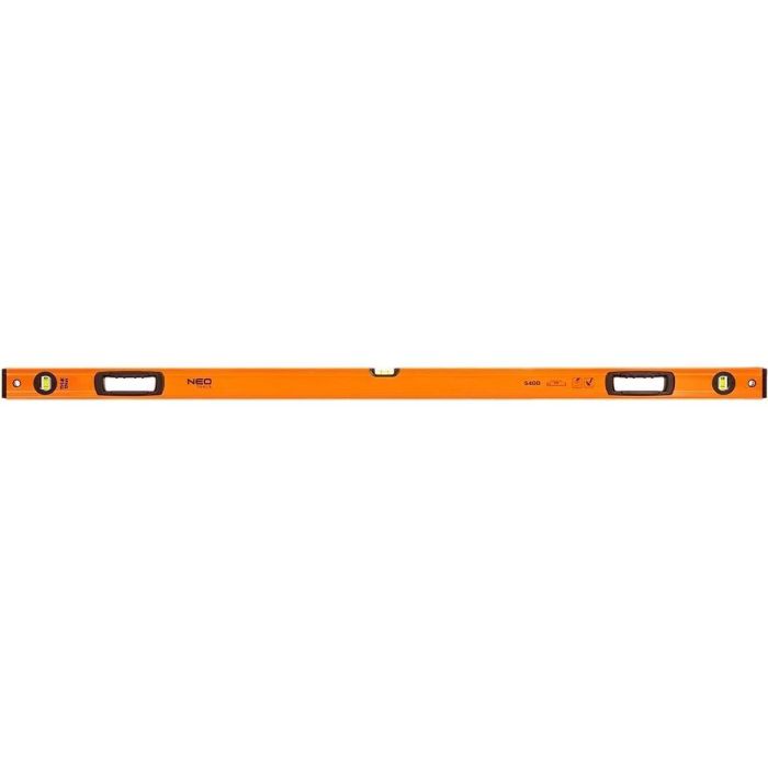 Рівень Neo Tools S 400 алюмінієвий, 150см, 3 капсули, 2 отвори для рук
