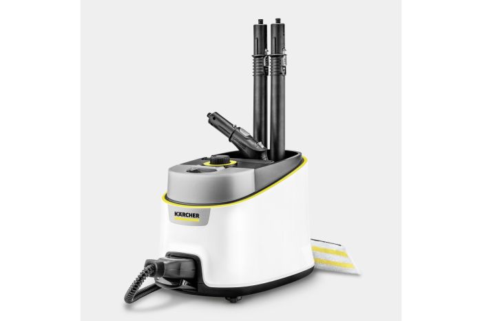 Пароочиститель Karcher SC 4 Deluxe Iron, 2200Вт, 1300мл, 4Бар, утюг, швабра, белый
