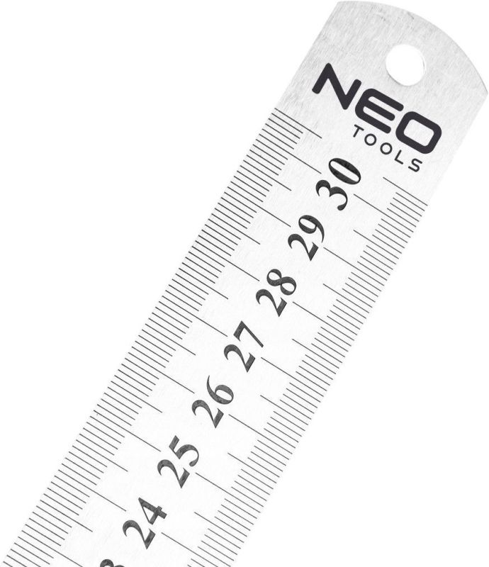 Линейка Neo Tools, нержавеющая сталь, 300мм