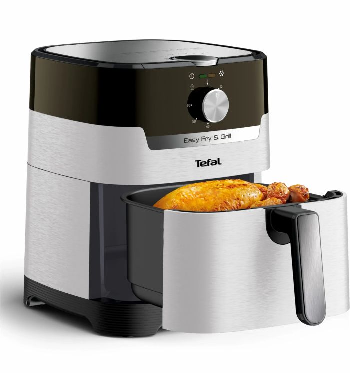 Мультипіч Tefal EasyFry&Grill, 1550Вт, чаша-4.2л, механічне керув., від 80°C до 200°C, пластик, чорний-світло-сірий