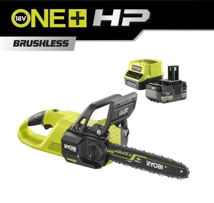 Пила цепная аккумуляторная Ryobi ONE+ HP RY18CSX30A-150 18В акб 1х5А·ч ЗУ 30см 3.2кг