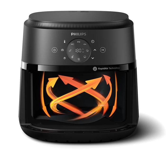 Мультипечь Philips Ovi серии 2000 1500Вт, чаша-6.2л, сенсорное управл., 13 авто. программ, пластик, чорний