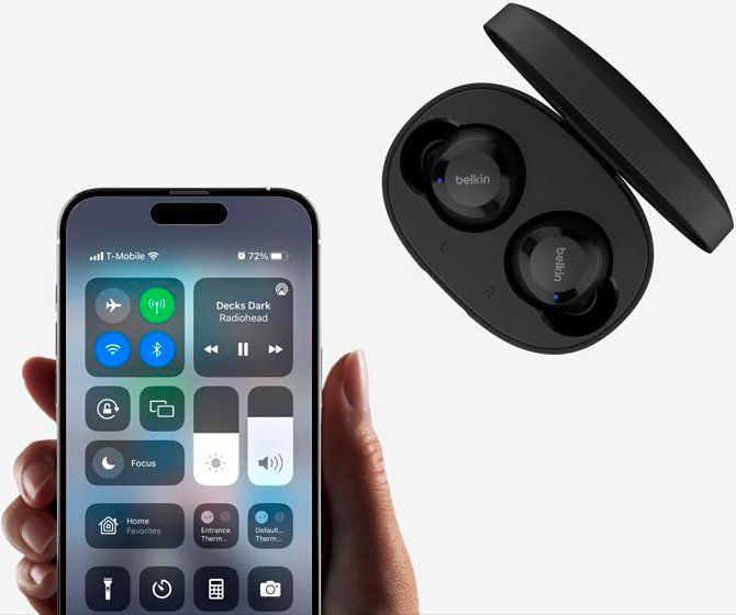 Навушники TWS Belkin Soundform Bolt True Wireless, чорний