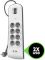 Подовжувач-фільтр мережевий Belkin 8хТип F, 3x1.5мм кв, 16А, 2xUSB-A 2.4A, з захистом від перенапруги, 2м, білий