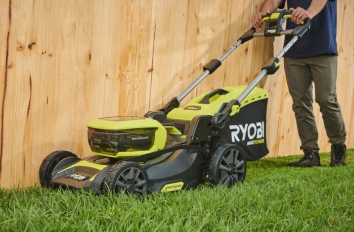 Газонокосилка аккумуляторная Ryobi Max Power RY36LMX46A-150 36В акб 1х5А·ч 46см 55л 25-75мм 22.5кг