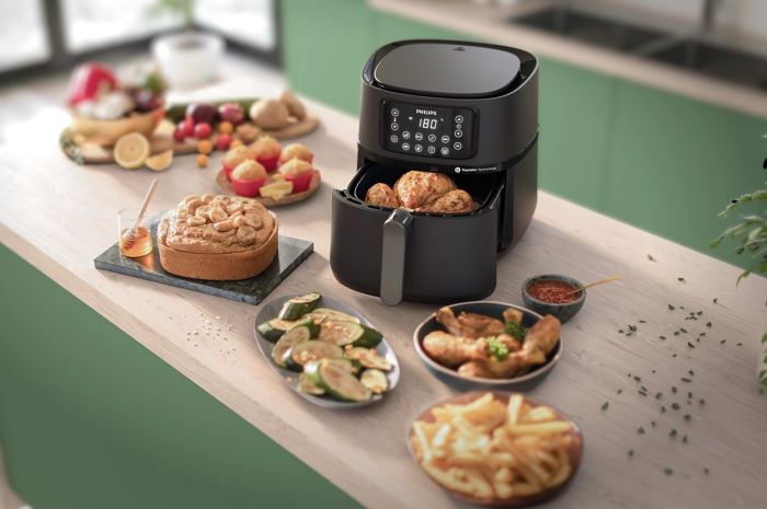 Мультипечь Philips Ovi Connected XXL  2000Вт, чаша-7.2л, сенсорное управл., 8 авто. программ, пластик, чорний