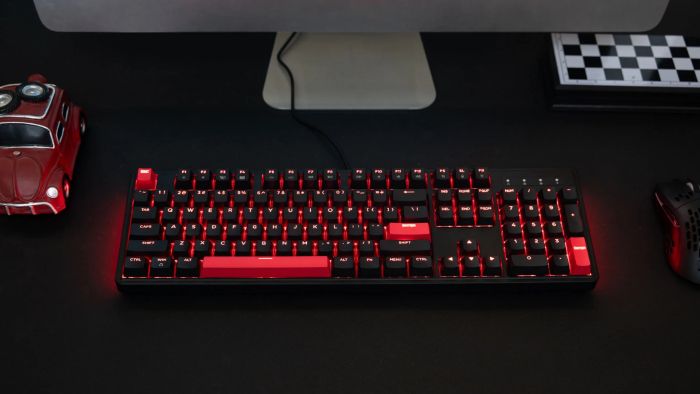 Клавіатура механічна Lemokey  X3 104Key, Keychron Brown, USB-A, QMK/VIA, Hot-Swap, EN/UKR, RGB, чорний