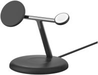 Зарядний пристрій бездротовий Belkin 3в1 Magnetic Adjustable Pad Qi2 15Вт, чорний