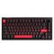 Клавиатура механическая Lemokey  X4 84Key, Keychron Brown, USB-A, QMK/VIA, EN/UKR, Red led, чорний