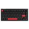 Клавиатура механическая Lemokey  X4 84Key, Keychron Brown, USB-A, QMK/VIA, EN/UKR, Red led, чорний