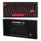 Клавиатура механическая Lemokey  X4 84Key, Keychron Brown, USB-A, QMK/VIA, EN/UKR, Red led, чорний