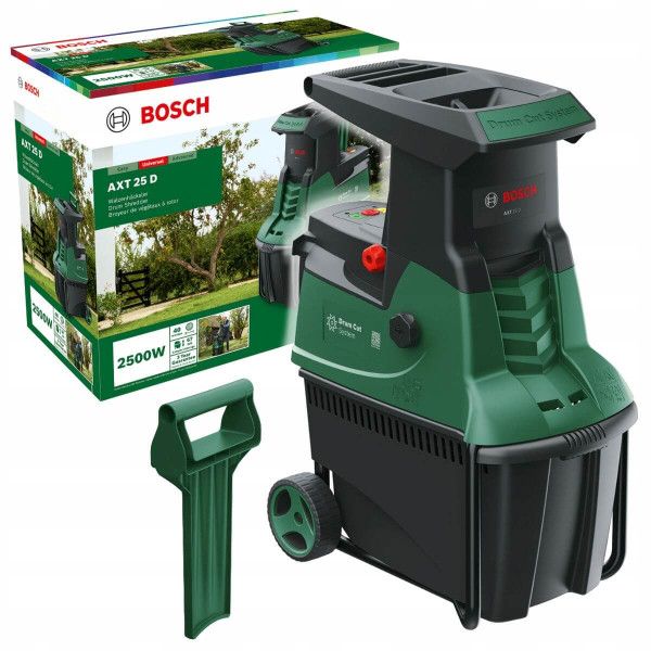 Измельчитель садовый Bosch AXT 25 D? 2500 Вт, 40мм, 31.3кг, фреза, низкошумный