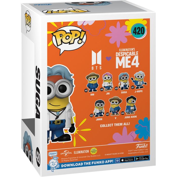 Фигурка Funko POP Rocks: Minions X BTS - Suga