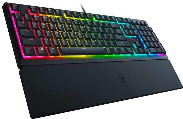 Клавиатура механическая Razer Ornata V3 104key, Mecha-Membrane Switch, USB-A, EN/UK, RGB, чёрный