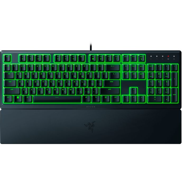 Клавиатура мембранная Razer Ornata V3 X 104key, USB-A, EN/UK, RGB, чёрный