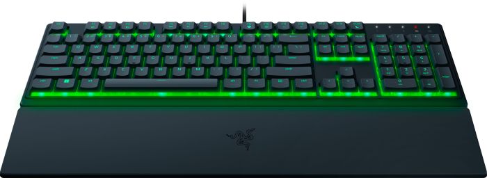 Клавиатура мембранная Razer Ornata V3 X 104key, USB-A, EN/UK, RGB, чёрный