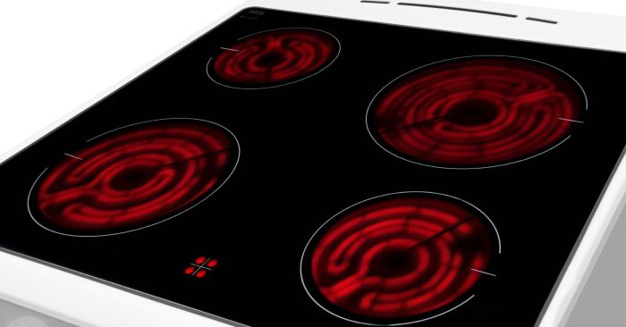 Плита Hansa электрическая стеклокерамическая, 65л, 60x60см, дисплей, конвекция, белый