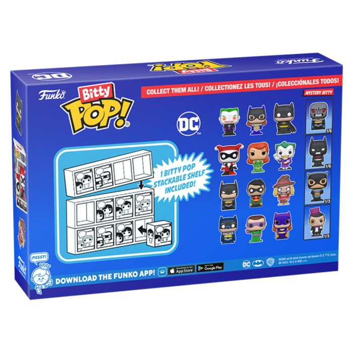 Набір подарунковий Funko POP (Bitty): DC- Batman 4pk