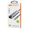 Хаб 2E USB-С > 2хUSB-A 2.0/USB-A 3.0/USB-C PD/HDMI/Ethernet, 0.15м, серый