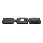 Зарядний пристрій бездротовий Belkin 3в1 Travel Pad Wireless Qi2 15Вт, чорний
