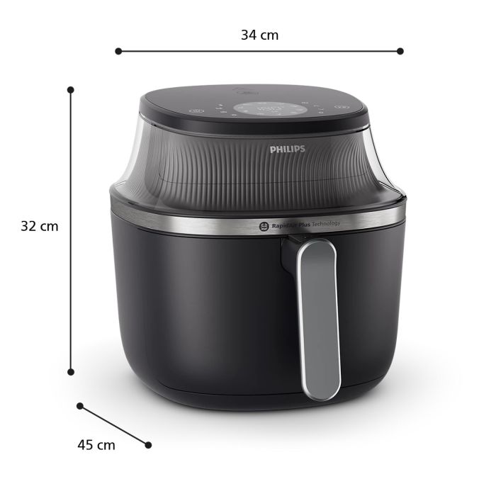 Мультипечь Philips Ovi XL Series 3000, 2000Вт, чаша-7.2л, сенсорное управл., 16 авто. программ, пластик, чорний