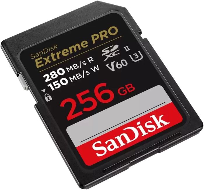Карта памяти SanDisk SD  256GB C10 UHS-II U3 R280/W150MB/s Extreme Pro V60