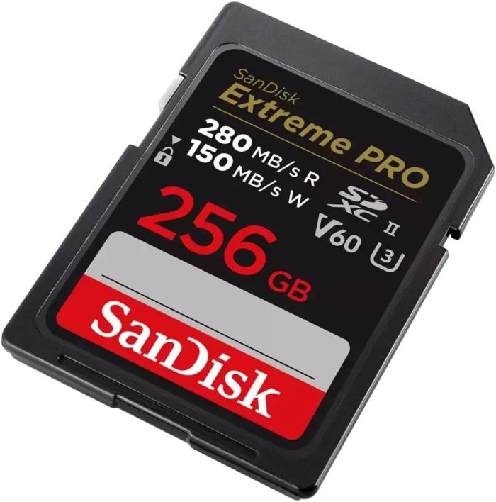 Карта памяти SanDisk SD  256GB C10 UHS-II U3 R280/W150MB/s Extreme Pro V60