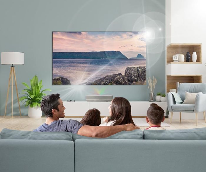 Проєктор ультракороткофокусний HP BP5000 UHD, 2000 lm, LASER, 0.23, WiFi, Smart Aptoide